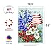 Toland Home Garden 112060 Patriotic Welcome Patriotic Flag 12x18 Inch Double Sided for Outdoor Flower House Yard Decoration