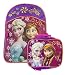 Frozen Backpack with Matching Lunchbox Set Featuring Anna and Elsa