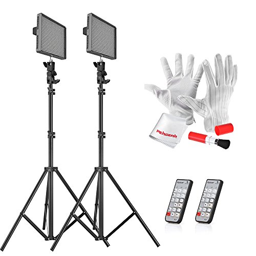 Aputure Amaran HR672C CRI 95+ Bi-Color Dimmable LED Video Studio Lighting Kit with 2.4G FSK Wireless Control 6600mAh Batteries and 6.5ft Light Stand