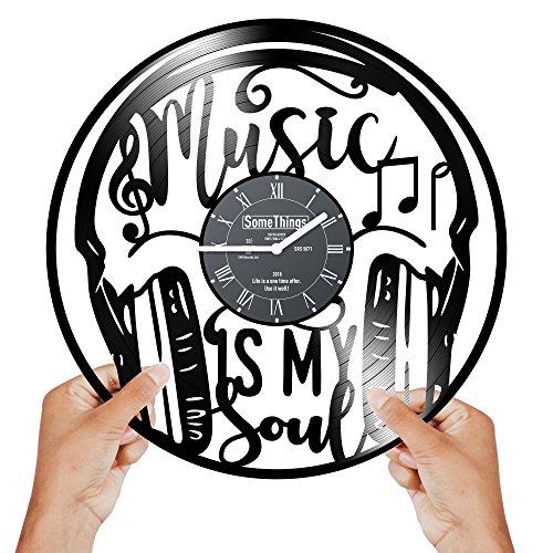 Vintage Vinyl Record Clock