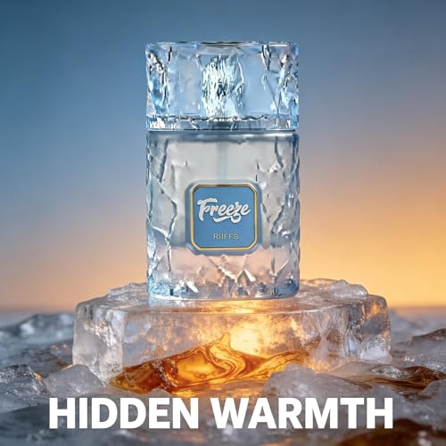 Image of A CENTER Freeze Men's Cologne 100ml Fresh Icy Woody Eau de Parfum Bergamot Spearmint Cedar Scent Gift for Him