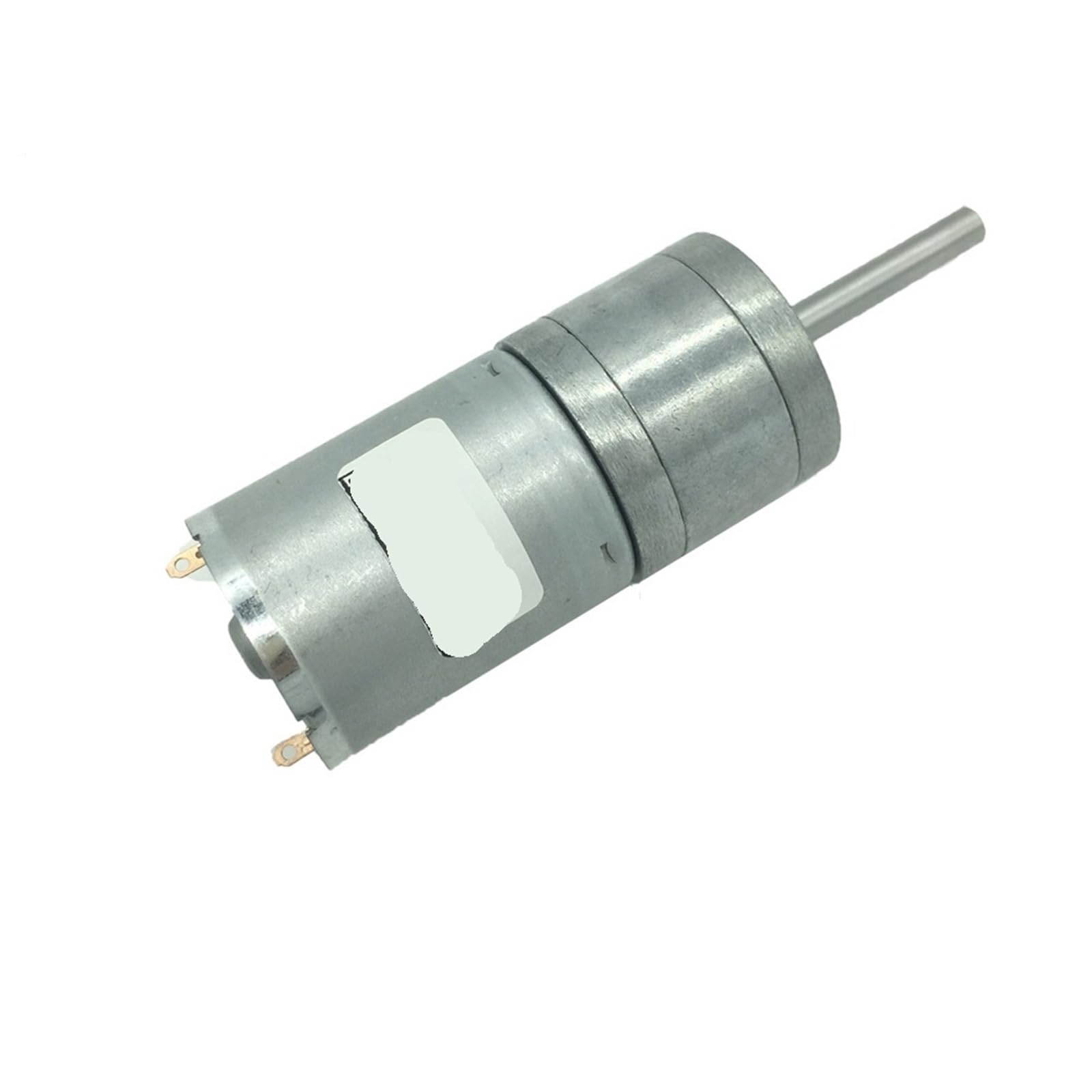 Motor de CC con eje extendido 25GA370, longitud del eje: 25 mm, reductor de engranajes metálicos, velocidad: 12-1360 RPM, 1 unidad(12V 26rpm)