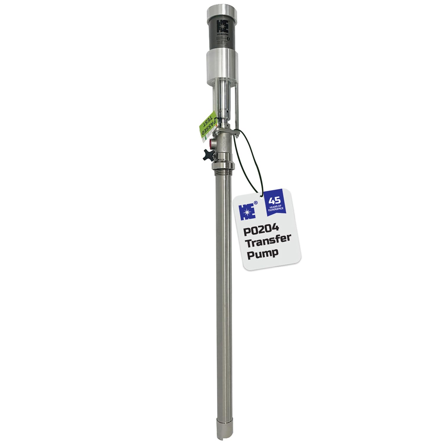 COSMOSTAR 2.5" 2:1 Air Operated Pneumatic Piston Pump for 55 Gallon Drum Teflon Packing Oil Chemical Transfer Pumps 4.0GPM/15LPM, High Fluid Pressure