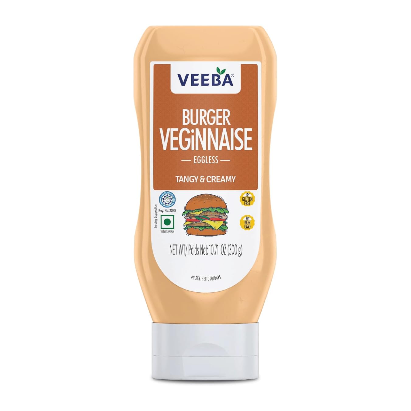 Veeba Burger Veginnaise Eggless, 300g