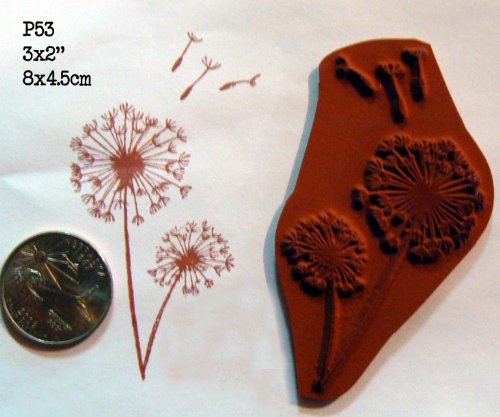 Dandelions Rubber Stamp P53 #TOP1
