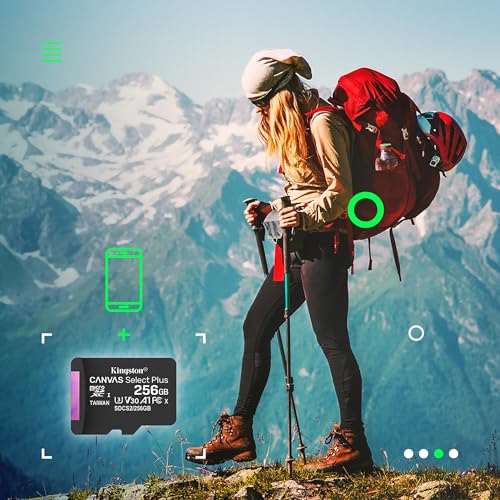 Kingston Canvas Select Plus SDCS2/128GB Scheda microSD Classe 10 con Adattatore SD Incluso, 128 GB - 7