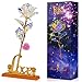 Produktbild Coofit Ewige Rose, vergoldet, 24 K, Rosa, romantisch, Blume, Golden, Rosa, mit Box für Valentinstag, Geschenk für Hochzeit, Geburtstag, Kunststoff, Multicolor2, Typ 2
