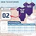 Tehotabe Unisex Colorado Baby Clothes Personalized Custom Name Number Bodysuit Infant Romper for Boy Girl Gifts Sport