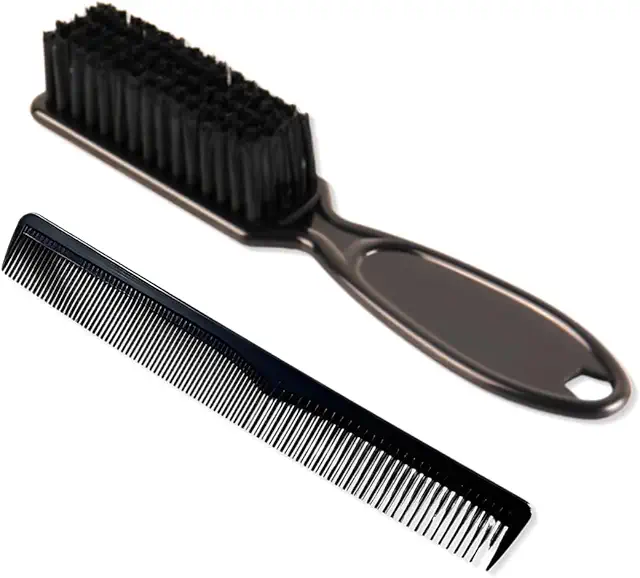 Ensemble 2-Pack Brosse et Peigne Barbe - Poils Doux Naturels pour Soins Cheveux et Barbe
