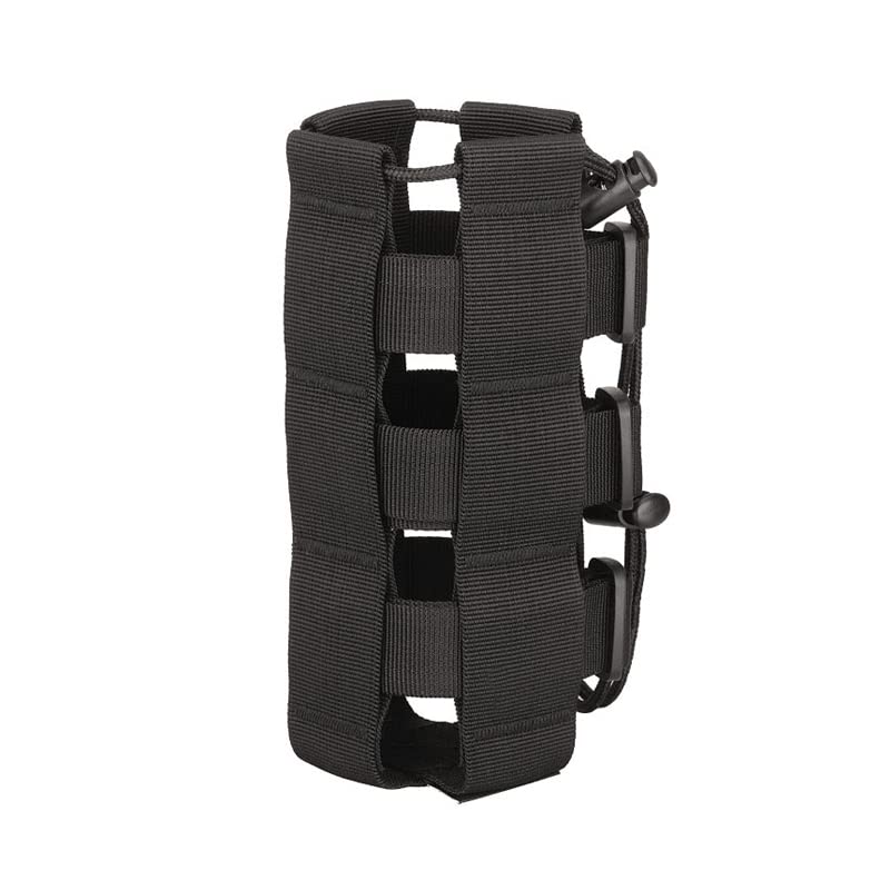 Iriisy Portabotellas de Agua, Bolsa Resistente al Agua, Bolsa térmica para Acampada, Bolsa de Botella de Agua Molle, Bolsa Titular Táctica para Correr Senderismo Ciclismo Camping (Black)