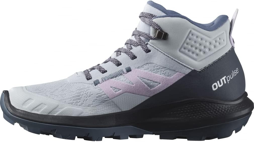 Salomon Women's OUTpulse Mid GTX W Hiking Shoe, Arctic Ice, 11