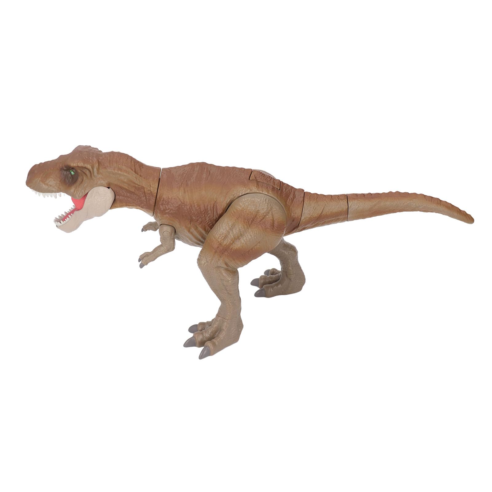 Model dinozaura zabawka symulacja żywy, ręcznie malowany przezroczysta tekstura ruchome wspólne zabawka dinozaura na wystrój pokoju dziecięcego (Brązowy)