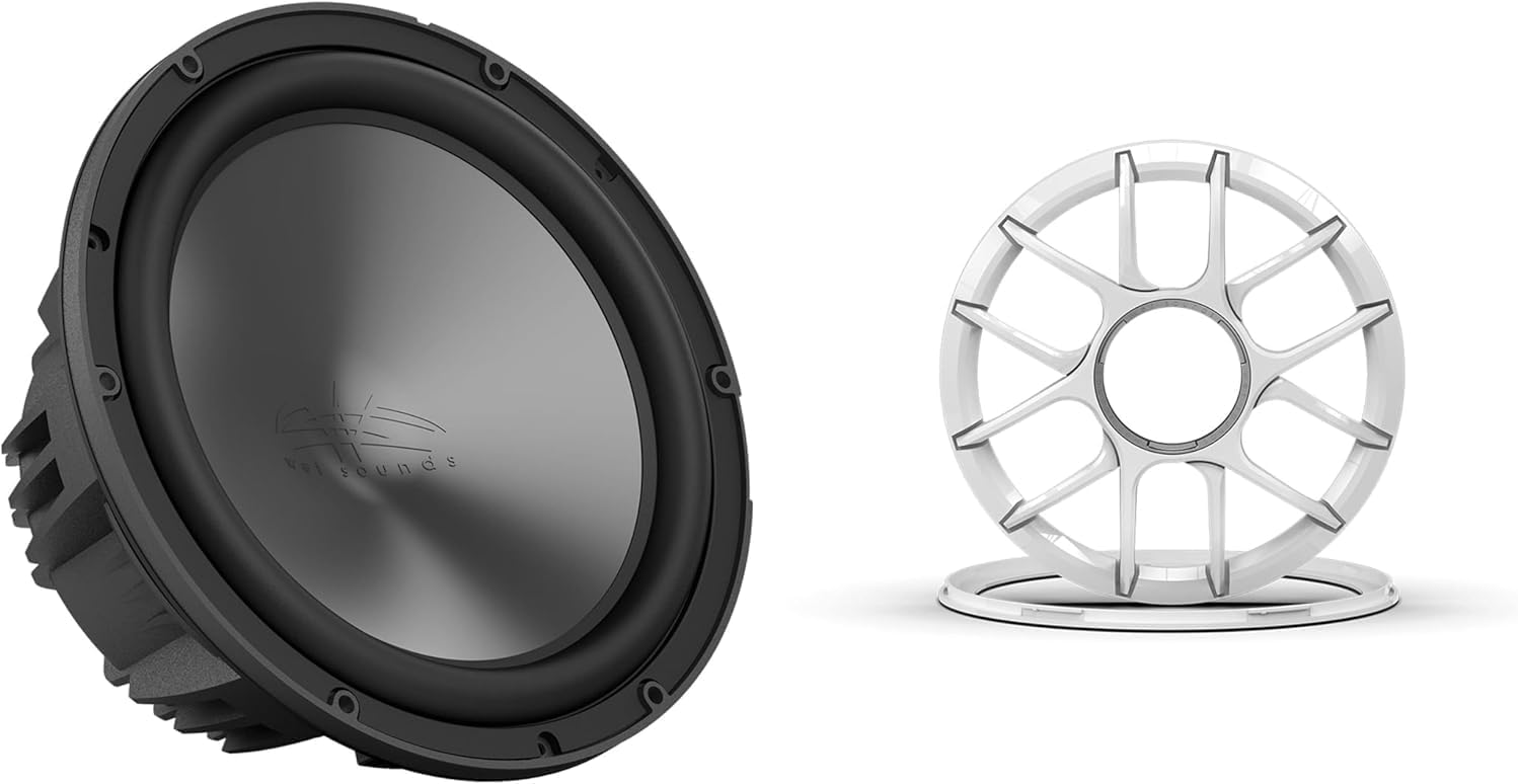 Wet Sounds REVO 10 HP S4 V3 Subwoofer with ADP XZ-W Grille Kit