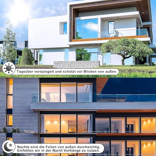 Fensfolie (Silber 44.5X200cm) UV Schutzfolie - Image 2