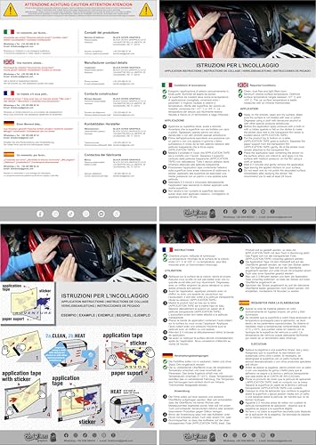 Schutzaufkleber Kardano Schwinge kompatibel mit Motorrad R1250 GS RALLYE (Karte)