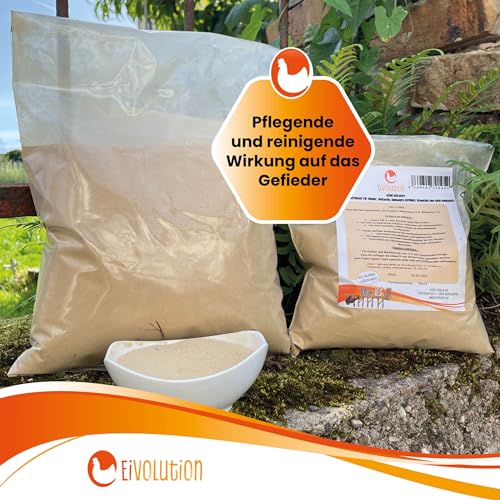 Eivolution 2kg Premium Bierhefe für Hühner: Mauserhilfe, reich an Vitaminen & Mineralstoffen - Multivitamin-Zusatz für Hühner und Nutztiere