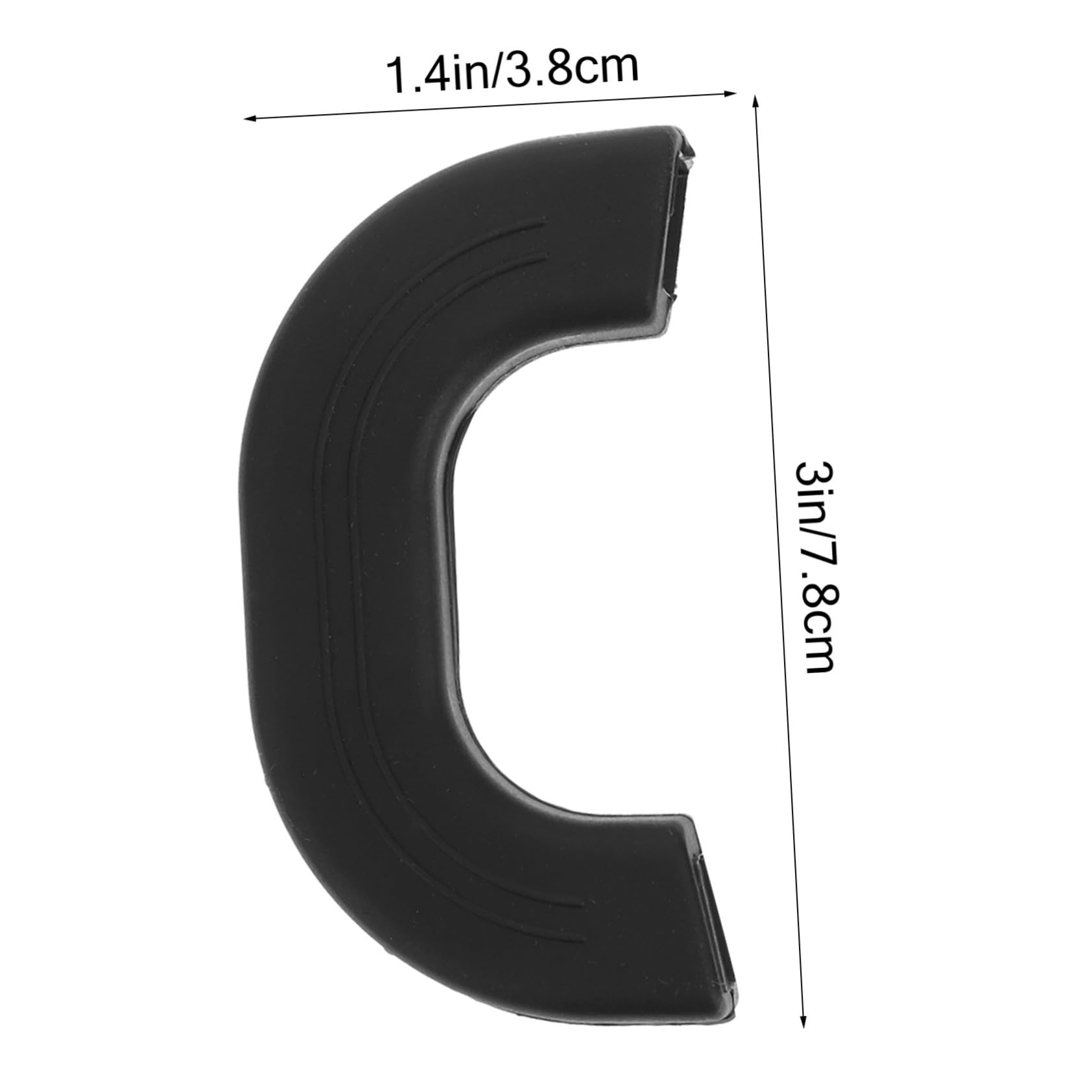 Didiseaon Protector de Silicona Antideslizante para Mangos de Ollas, Funda Resistente al Calor Negra, 4 Piezas para Cocina Segura y Práctica