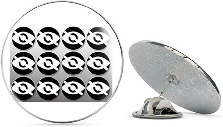 Round Computer Cam Privacy ICS (Laptop Camera Cover Block Hide mac pc) Metal 0.75" Lapel Hat Pin Tie Tack Pinback
