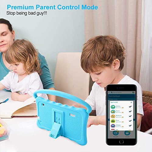 Kids Tablet 7 Inch Toddler Tablet For Kids Edition Tablet With Wifi Dual Camera Children’s Tablet For Toddlers 32Gb Android 10 With Parental Control Shockproof Case Google Play Youtube Netflix (Blue) #TOP2
