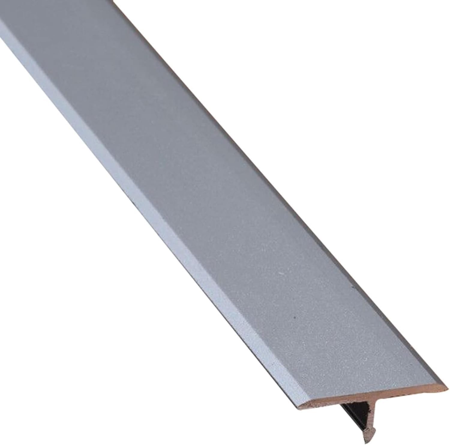 Aluminum Threshold Transition Strip, Carpet Edge Strip, Floor Transition Strip, Door Threshold for Flat Surface Transitions, Durable and Easy to Install Door Strip-Gray||0.9M*0.8CM