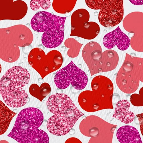 Xioistiy SHOWER-CURTAIN-SETS Valentine'S Day Shower Curtain, Cute Love Heart Shower Curtain Set thumb #6