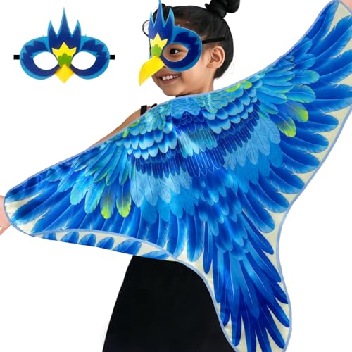 Disfraz completo pájaro doble faz para niñas miniatura 1