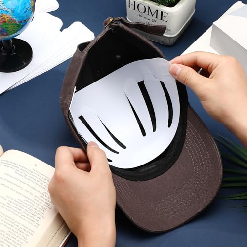 Coume 36 Pcs Hat Inserts Ball Caps Shapers for Baseball Caps Reusable Plastic Hat Crown Insert Inner for Sports Peaked Cap Accessories White - Thumbnail 5