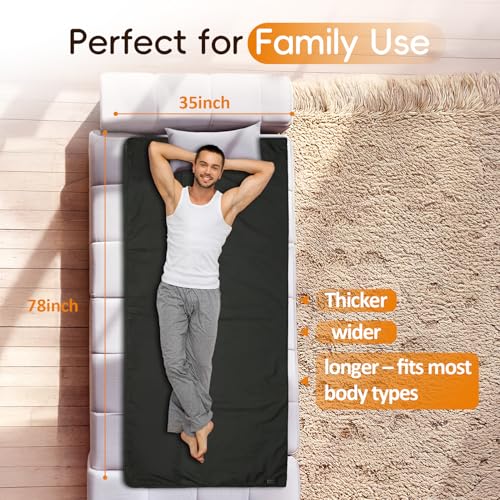 Comfytemp Infrared Portable Sauna Blanket, Dual Zone Temperature Control, 35" X 78" Extra Large, Support App Control — Smarter & Safer Personal Sauna Mat for Home Spa & Sweating, Low EMF, Ideal Gifts by Comfytemp - Image 6