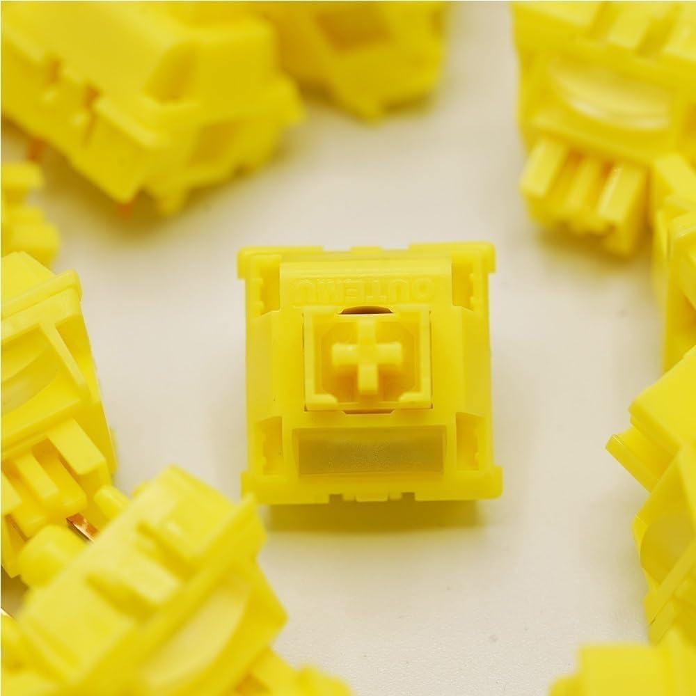 Outemu Pear Switch 5Pin Tactile Thocky Factory-Lubed Custom Mechanical Keyboard Switch(110PCS)