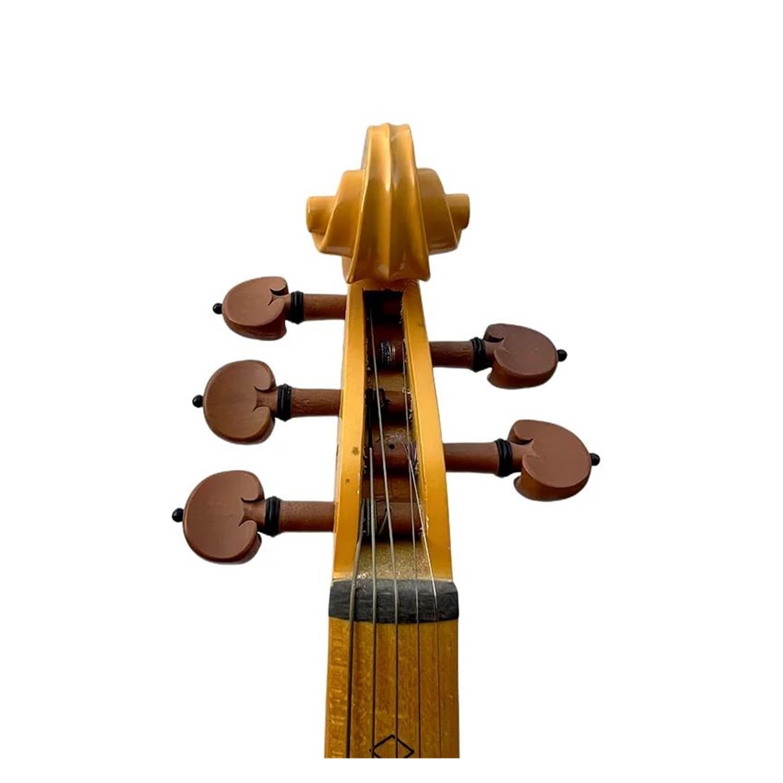 Violino Elettrico 4/4 A 5 Corde In Acero Giallo Fatto A Mano Con Un Suono Splendido E Chiaro E Forte Violino