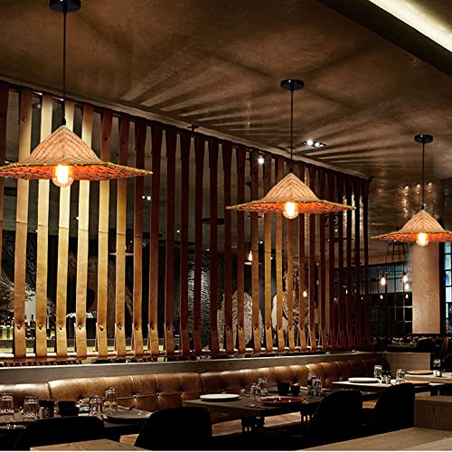 GERAGUR Lampada a Sospensione Intrecciata a Mano