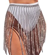 Barode Crystal Tassel Body Chains Belly Dance Skirts Rhinestones Sexy Bikini Summer Beach Hip Wai...