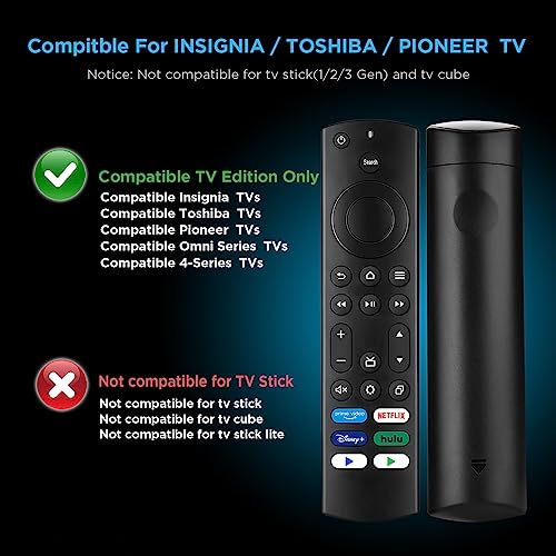 Replacement Remote For Insignia/Toshiba Tv, Compatible For Insignia Fire Smart Tvs And Toshiba Fire Smart Tvs #TOP1