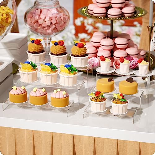 Elevador de acrílico para cupcakes que necesitan una presentación impecable en eventos 4