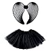 Produktbild Boland 72164 Set Engel schwarz (Tutu und Flügel), One Size