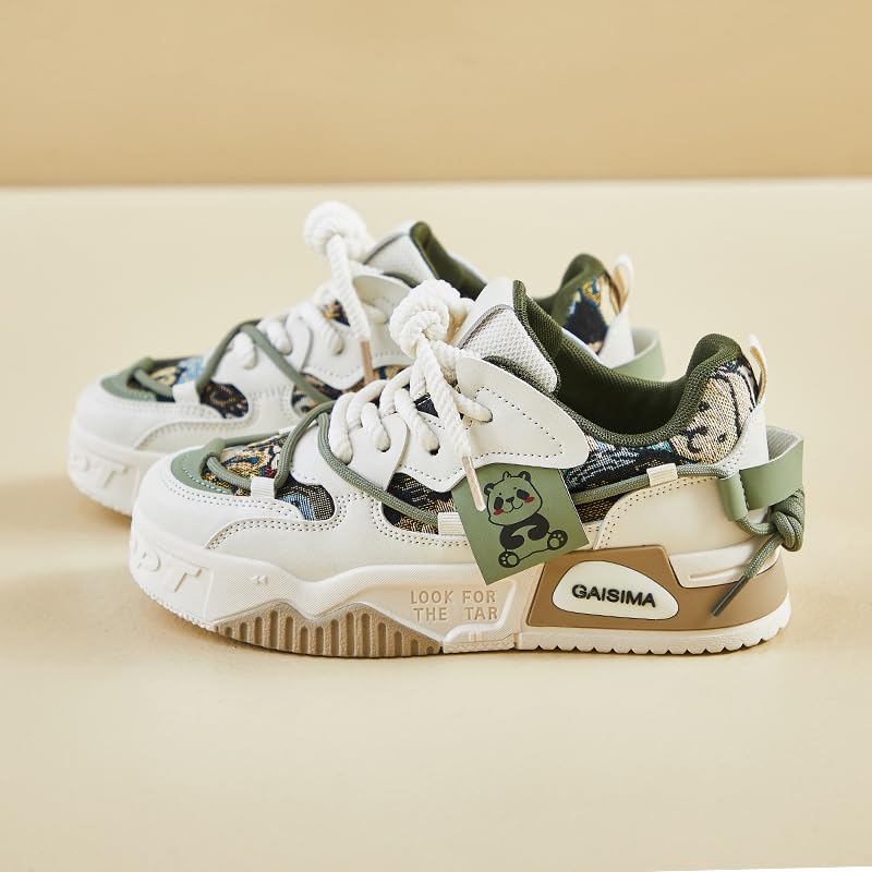 Women's Fashion Sneakers Shoes Comfort Casual Skate Walking Shoe Lace-Up Fashion Sneakers Thick - Soled Casual Shoes3