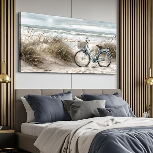 ERQINHUA Large Wall Canvas Picture Aesthetics Painting With Printed Wall Art For Restaurant Marine Beach Landscape Painting Wall Decor For Office Living Room Bedroom Home Decoration 30 X 60 Inches