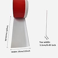 Vista 5 de Base de pared de vinilo flexible de 16.4 pies, moldura para placa base de cala autoadhesiva, tiras de calafateo y recortar con puntera para cubrir