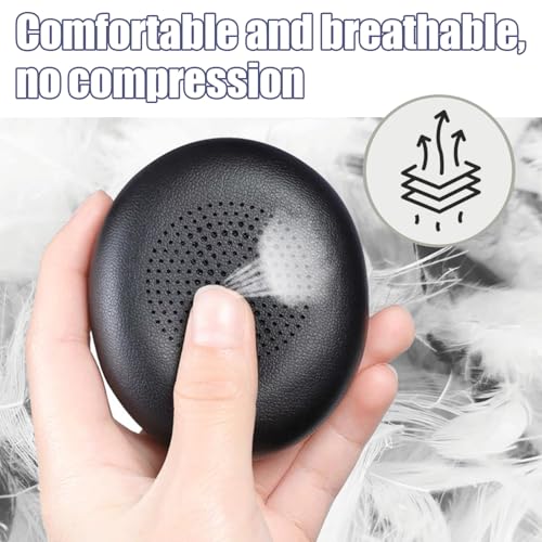 Image of INF Ear Pads for Jabra Elite 45H / Replacement Ear Cushions for Evolve2 65 40 MS UC USB On-Ear Wireless Headphones Replacement Pads 1 Pair