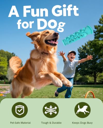 Dog Chew Toys for Medium Large Dogs, Toothbrush Toy with Rope - image 7