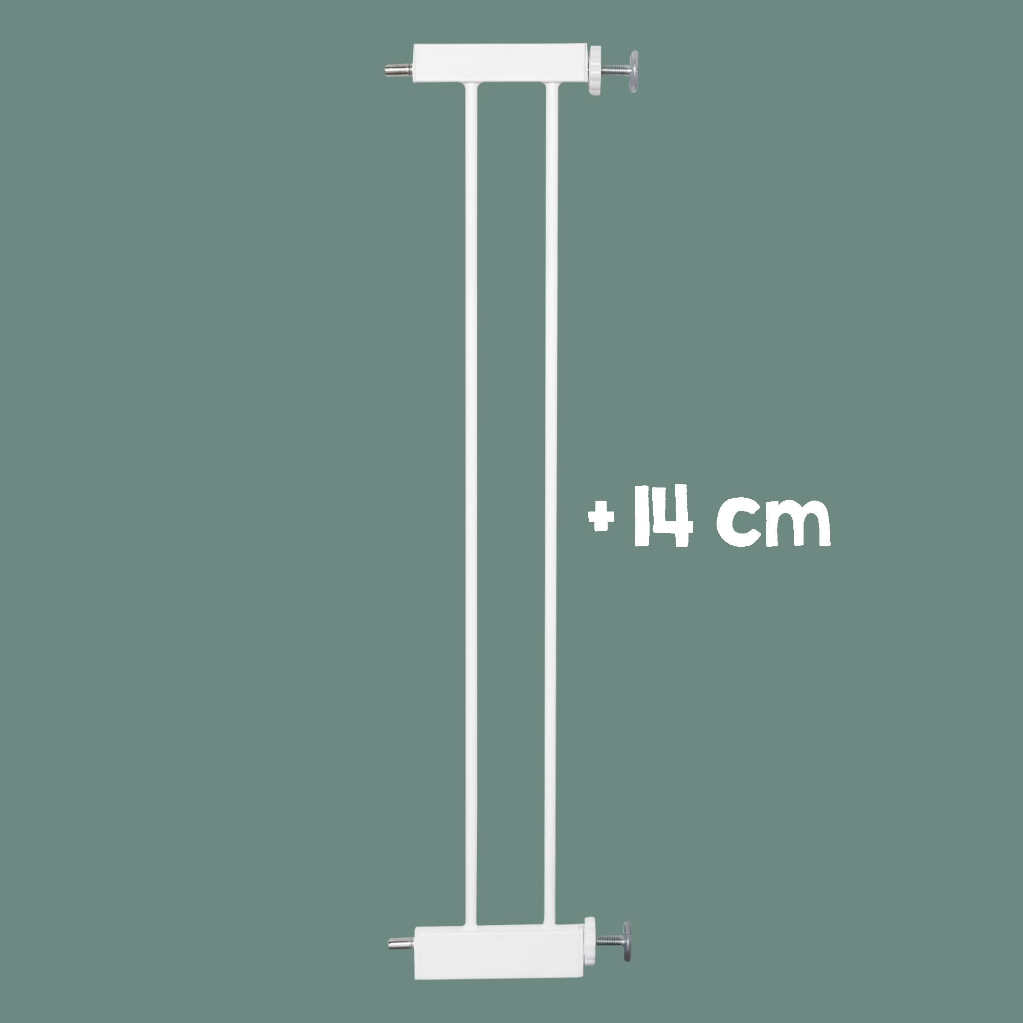 Estensione cancello easySafe+ 14 cm Accessorio metallo bianco estensibile 110 cm montaggio senza fori