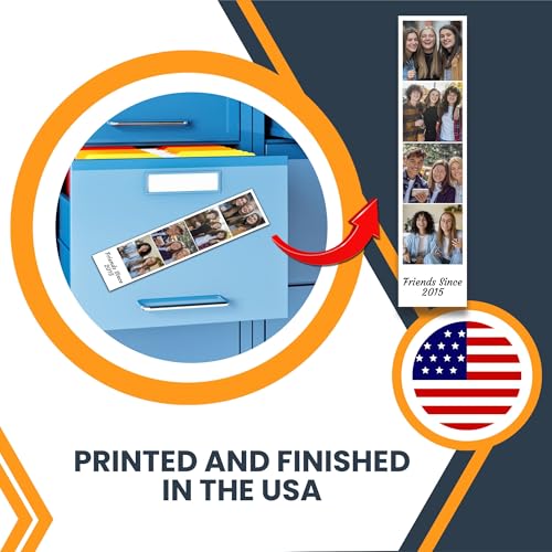 Imán decorativo marco de fotos personalizado 2x8 pulgadas miniatura 4