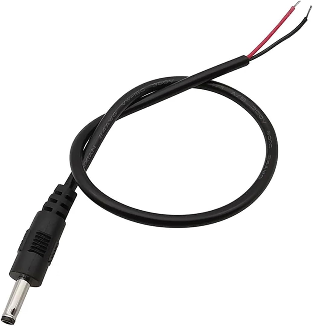 2/5Pcs 3.5 x 1.35mm DC Male Female Power Cable Connector Extension Wire 30CM(Female,5Pcs)