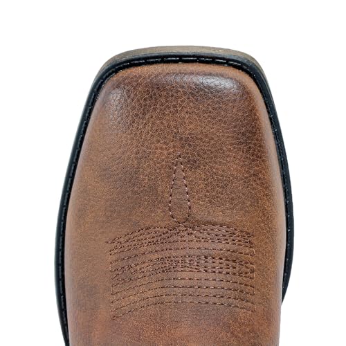 Image of IUV Cowboy Boots For Women Square Toe Wide Western Mid Calf Cowgirl Boots