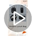 Image of Durable & Lightweight Lunch Bag | Trendy Water-Resistant Tiffin Bag & Meal Holder for Office, School, Travel & Picnic, Stylish, Insulated Design for Men, Women & Kids (Black)