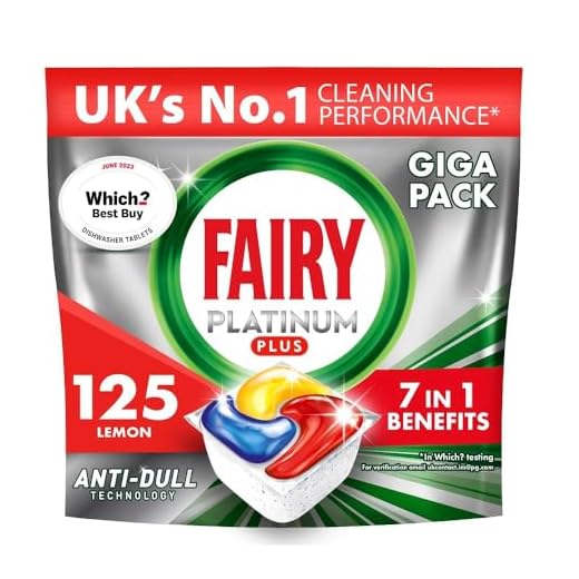 Fairy Platinum Plus Dishwasher Tablets - 125 Pack