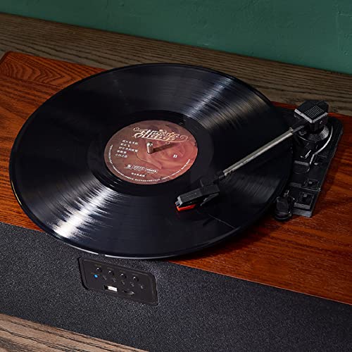 GKPLY Tourne-Disque, Platine Vinyle Bluetooth Vintage avec 3 Vitesses 33/45/78 TR/Min et 2 Haut-parleurs stéréo intégrés… - Les Beatles, Paul McCartney, John Lennon, RIngo Starr, George Harrison GKPLY Tourne-Disque, Platine Vinyle Bluetooth Vintage avec 3 Vitesses 33/45/78 TR/Min et 2 Haut-parleurs stéréo intégrés… – Image 3