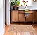 COTTON CRAFT Jute Rug - Braided 100% Jute Door Mat - Woven Neutral Reversible Small Rug - Entryway Kitchen Living Room Bedroom Bathroom Farmhouse Rustic Boho Door Mat Throw Carpet - 22x34 - Natural