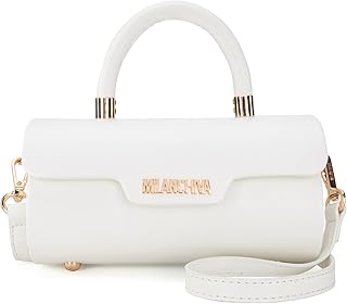 Milan Chiva Small Purses for Women Designer Mini Top Handle Purse Cute Handbags Barrel Shape Purse