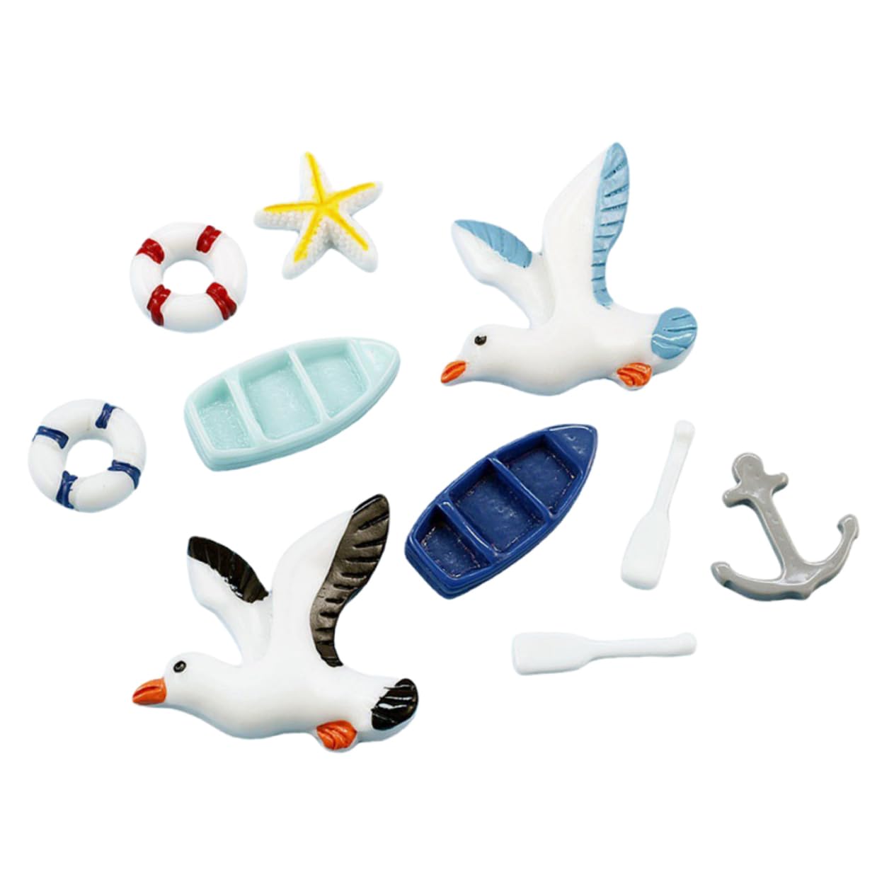 FUNOMOCYA 1Set Artistic Resin Sailboat Nautical Decor for Style Sailboat Ornament Unique Sea Themed Adornment for Table Decoration and Photography